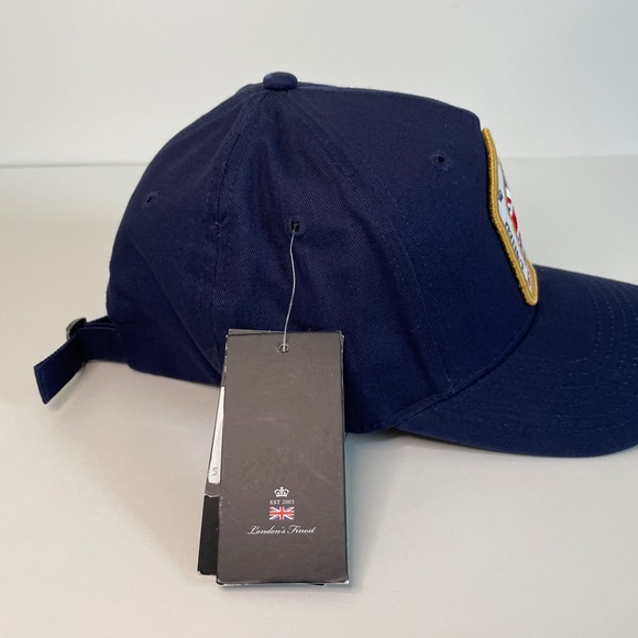 NEW King Hat Blue High Point Strapback Great Britain Union Jack Men - Picture 3 of 10